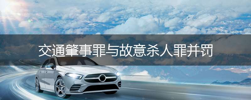 交通肇事罪与故意杀人罪并罚
