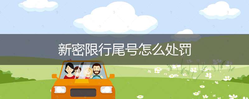 新密限行尾号怎么处罚